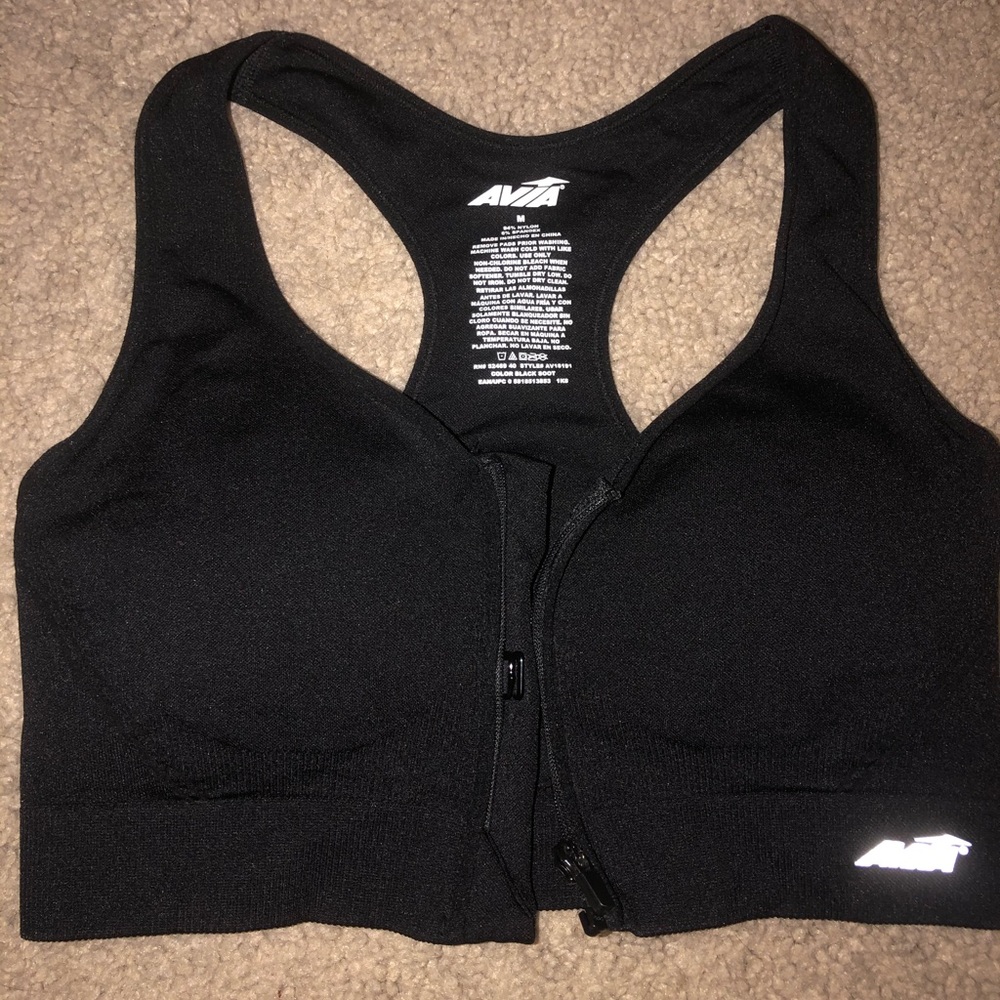 Zip Up sports bra